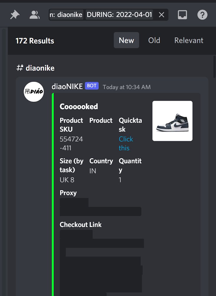FRIDAY BRUNCH 💰💸
Bot:<a href="/diaoSNKRS/">home of diaoSNKRS</a> <a href="/xdAIObot/">xdAIO</a> 
Proxies:<a href="/PookyyAIO/">Pookyy Proxies</a> @OculusProxies <a href="/RouterProxies/">Router Proxies</a>