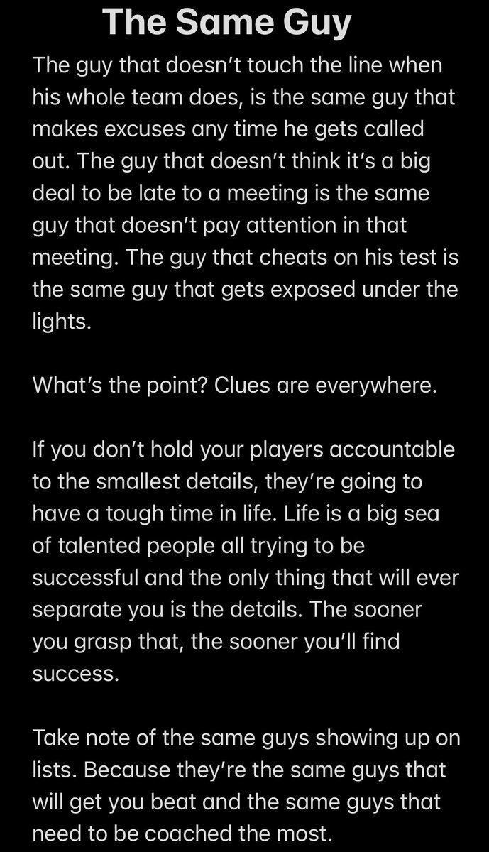 The details will always be the difference. Pay attention to those same guys.