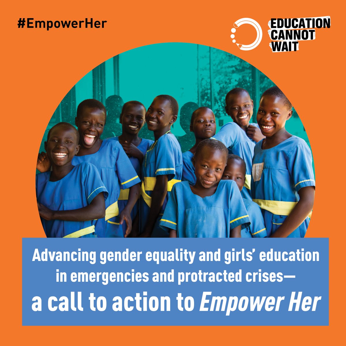 FCDOEducation's tweet photo. NEW📣 Advancing gender equality &amp; girls’ education in emergencies and protracted crises.
Learn how @EduCannotWait &amp; strategic partners work together to increase financing &amp; accelerate results for #GenderEquality with 🇬🇧 support to #EmpowerHer.
Read more👉https://t.co/pRdzRTp1yd https://t.co/7gCLI2pLlx