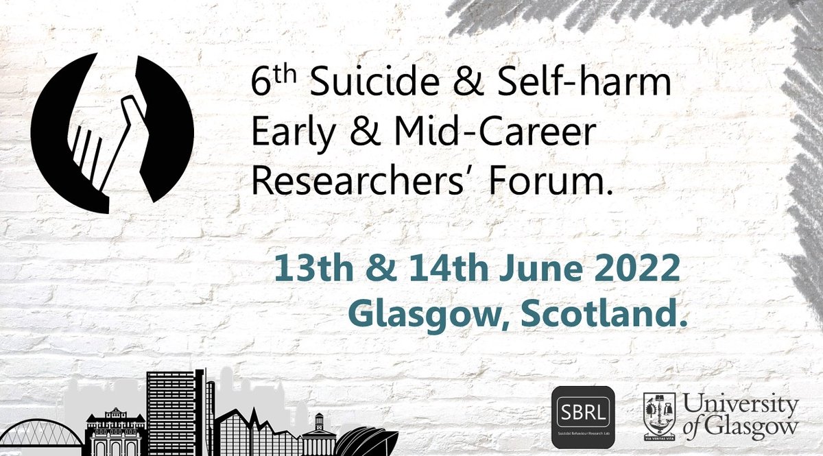 Pls RT. 
Are you an early or mid-career researcher?

🆕  6th Suicide &amp; Self-harm Early &amp; Mid-Career Researchers' Forum will be 13-14th June 2022

⏹️ Will be in-person [with some hybrid🤞]
⏹️ Details of abstract submission etc SOON
⏹️ Brilliant networking/peer support opportunity
