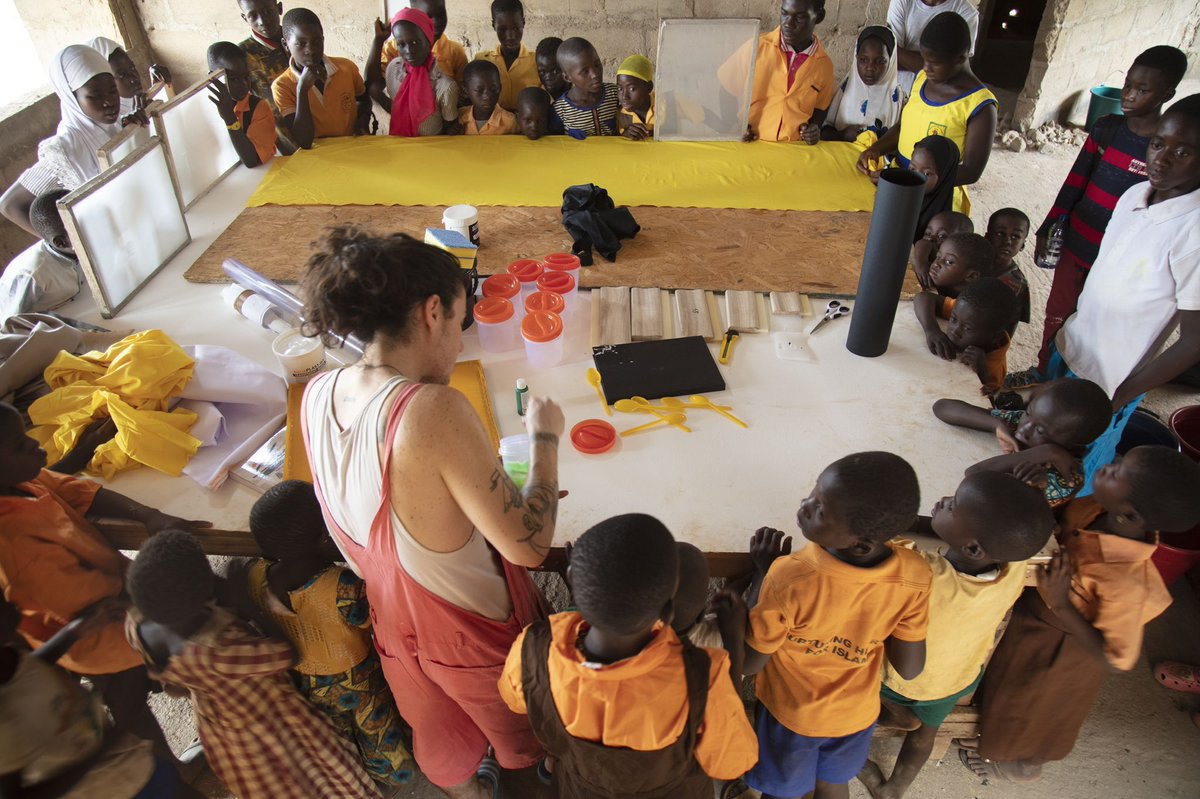 sccatamale's tweet photo. A special thank you to all schools and Parents who brought their children to take part in the workshop
▪️▪️
#existingotherwise #sccatamale #galeriewedding #emilyhunt #workshop #reschooling #xocuratorialprojects #ghanagermany #artexhibition #groupexhibition #ghana https://t.co/Oefett0B2m