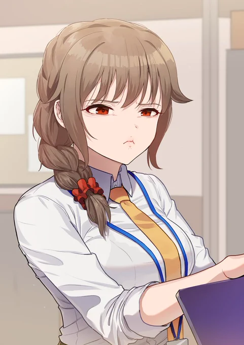 残業で気分が悪くなっているちひろさん。
#残業ちひろさん 