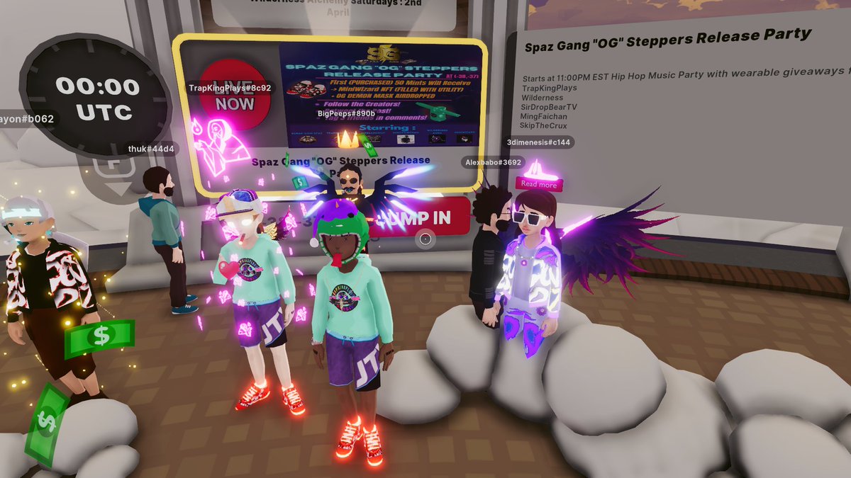 Lets get Bussin! OG STEPPERS RELEASE PARTY! 11PM EST 3AM UTC at the SG Hangout <a href="/ScrapGonSpaz/">BUSSIN</a> @SirDropBearTV <a href="/wildernessp2e/">Wilderness : Play 2 Earn, Decentraland</a> <a href="/mingfaichan/">* Ming Chan * - mingfaichan.eth 🧚‍♀️ 📸</a> <a href="/Godfather946/">godfather946</a> <a href="/goodwinning23/">Goodwin Inc.</a> <a href="/DatGuyChuck/">Chucky</a> @MiniChampzNFT <a href="/JTV____/">JTV</a> Like, retweet and follow all for special Trap twitter giveaway! tag dcl friens