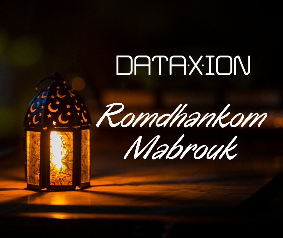 DataXion_'s tweet photo. DataXion vous souhaite un excellent Ramadan!
Que ce mois sacré vous apporte la santé, la joie et la prospérité. https://t.co/aMeBgqiJ17