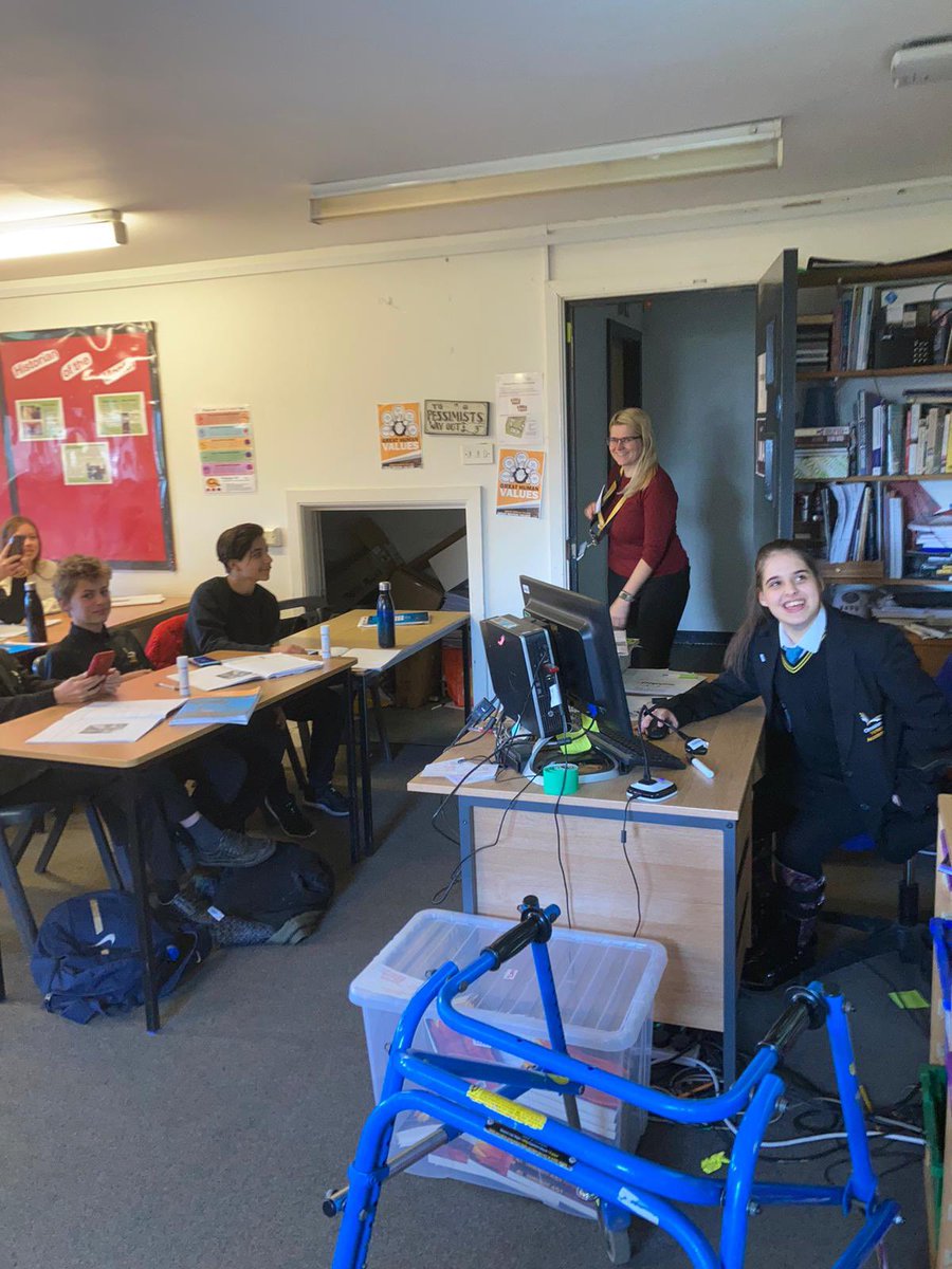 VictoryAcad's tweet photo. Wonderful Chantelle did some teaching today - and it’s her goal to come back and teach History here when she’s graduated… #SavingASpace ❤️ https://t.co/hUE8lg2Qm9