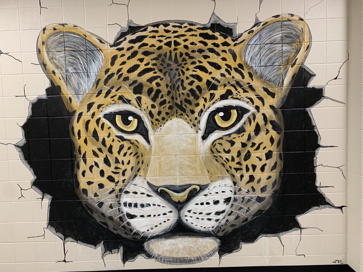Checking out the cool artwork at ACMS this morning before our early bird track practice. ⁦<a href="/ACMS_Jaguars/">Central Middle</a>⁩ ⁦<a href="/ACMS_Athletics/">ACMS Athletics</a>⁩