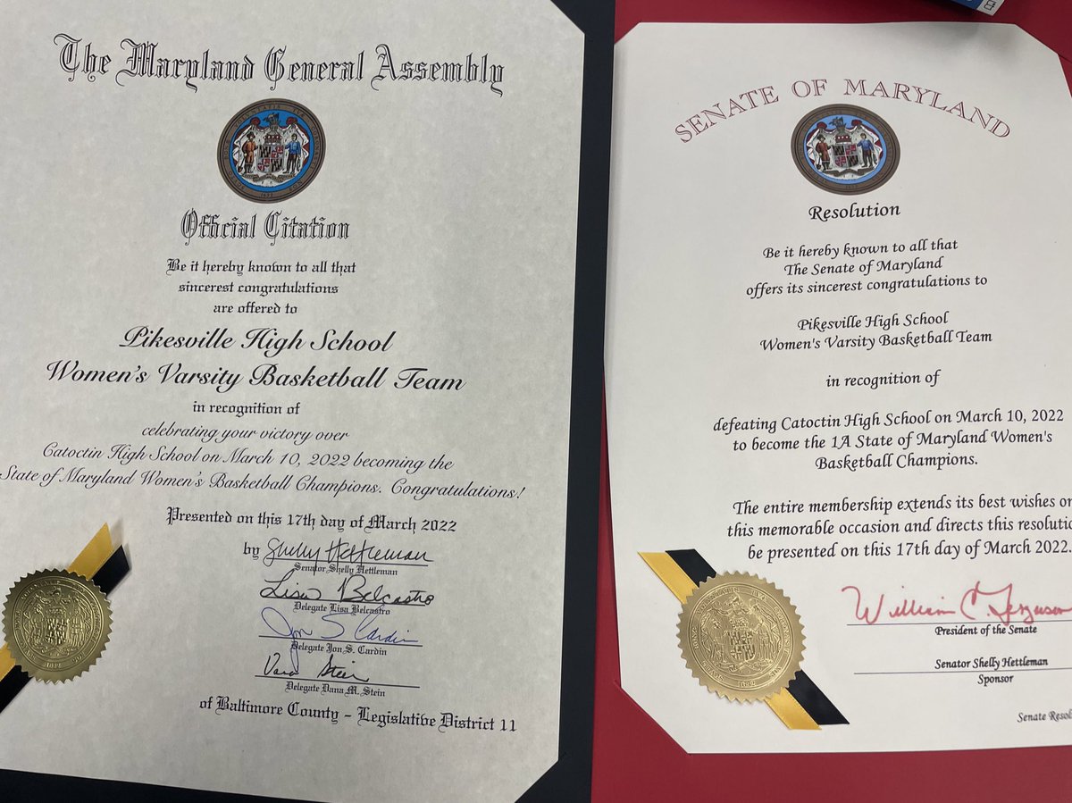 Another honor for Pikesville Girls Basketball <a href="/PikesvilleHs/">Pikesville HS</a>