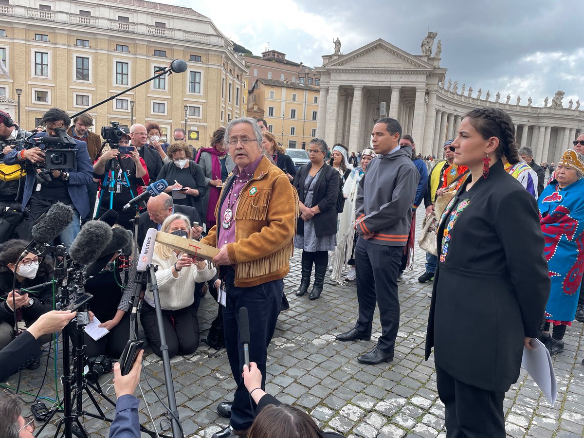 “We accept this apology as a gesture of good faith, that he will come to our home, Turtle Island,” to continue the apology, say it for all of our people and family, said Gerald Antoine, Dene Nation, the Assembly of First Nations lead delegate to Rome. <a href="/AFN_Updates/">AFN</a>