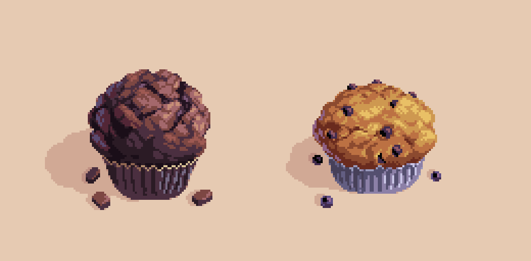 PixelArtJourney's tweet photo. Mooffins!  #pixelart https://t.co/95ijXH6wXK