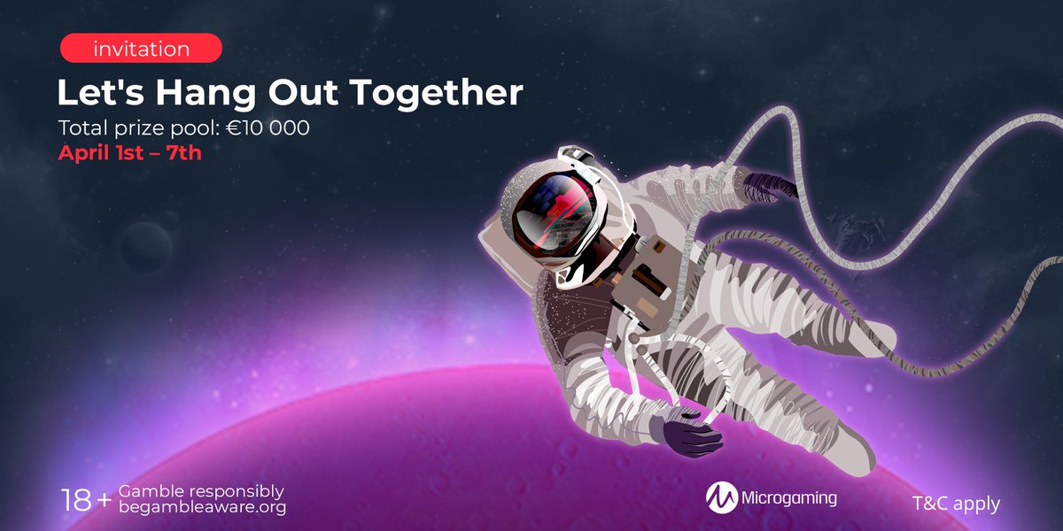 SlotV_com's tweet image. It's April 1st But We Are Not Joking! 😱

Our friends from Microgaming invite you to participate in their new event - A Jolly Spaceman Tournament with a €10 000 prize pool 🎉

18+ Play Responsibly
begambleaware.org