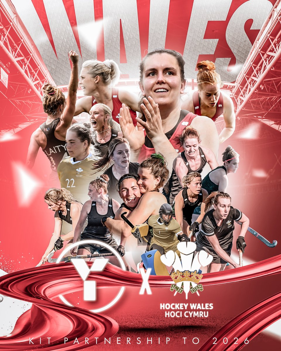 Hockey Wales &amp; <a href="/Y1Hockey/">Y1 Hockey</a> are delighted to announce a new kit partnership to 2026! 

On &amp; off-pitch kit for all Welsh teams will be provided by Y1. With every item of teamwear made from recycled materials, it is a big step forward in sustainability ♻️

🔗 bit.ly/3tZXTSg