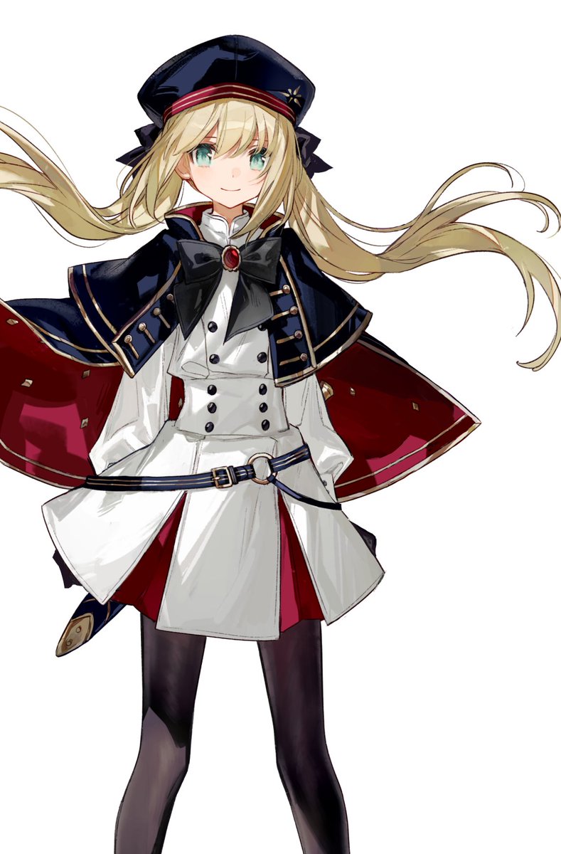 artoria caster (fate) ,artoria caster (second ascension) (fate) ,artoria pendragon (fate) 1girl pantyhose blonde hair solo hat long hair smile  illustration images