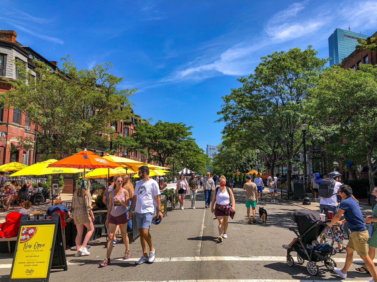BREAKING: Boston set to announce Newbury Street will become a pedestrian only street from May 1st through October 31st.