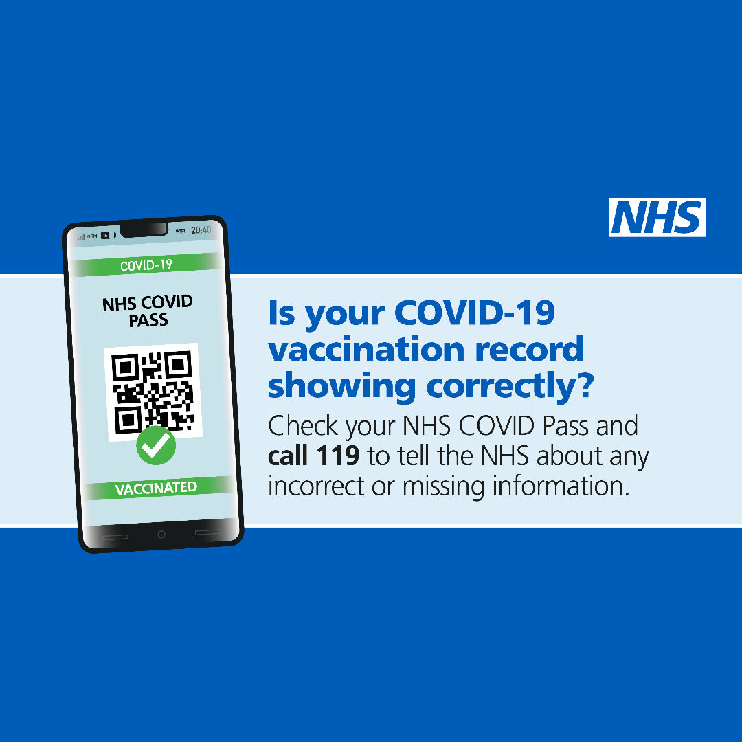Just a reminder to please not contact us for proof of covid vaccination or previous infection. The Covid pass is what you need 😄