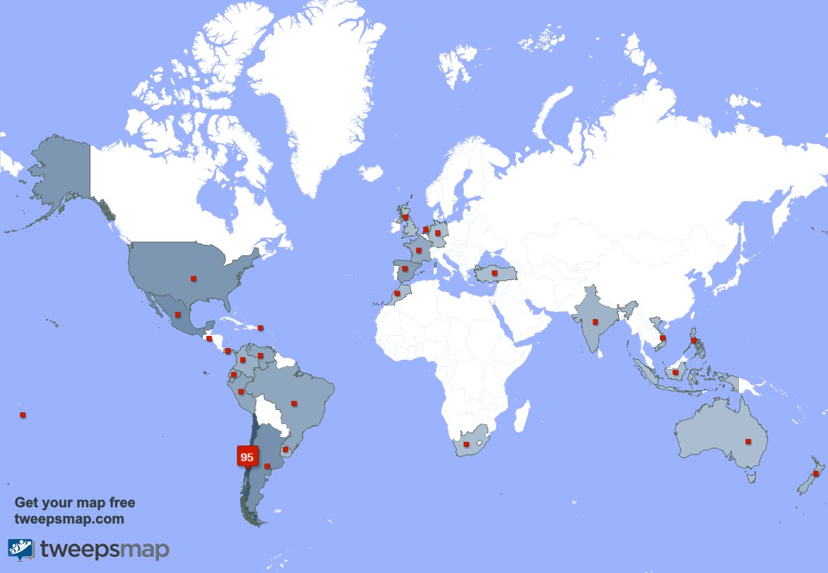 I have 1 new followers from Chile 🇨🇱 last week. See tweepsmap.com/!contivisionno…