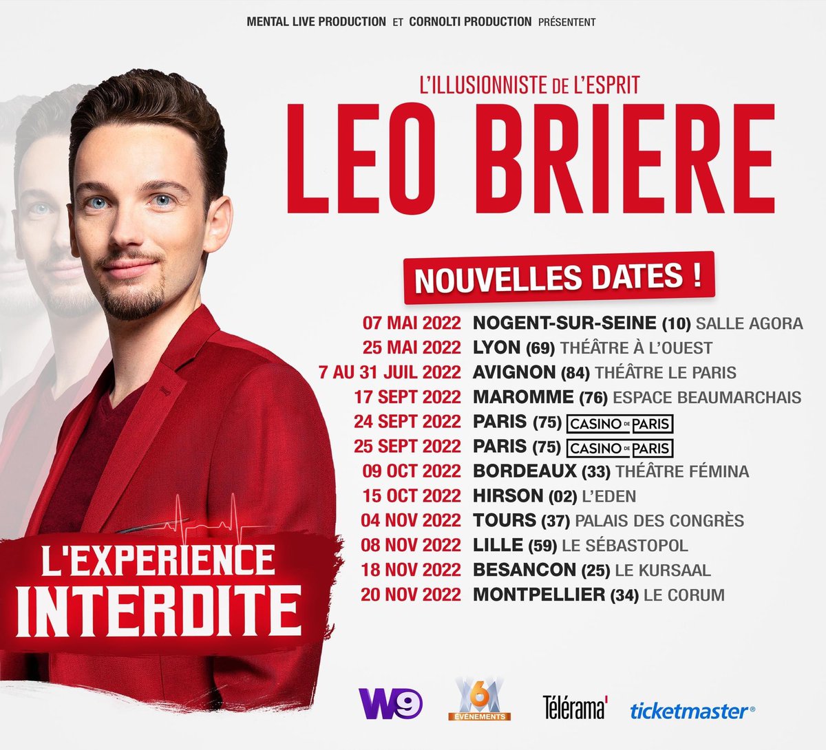 De nouvelles en plus avec <a href="/leobriere/">Léo Brière</a> 🤩
Et d’autres à venir !

🎟 Réservations :

leobriere.com