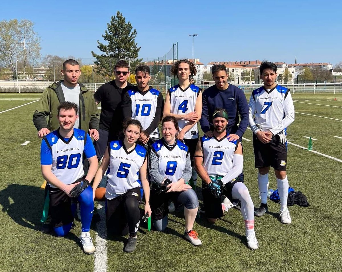 [RETOUR CHAMPIONNAT  FLAG +16]
🏈  1ère journée à Nancy. 

👏 Scores:
Tigres - Pygargues : 15-30
Guepards - Pygargues : 14-33

🗣 Petit résumé :
2 victoires sans appel contre une équipe non-mixte de Nancy et une courageuse équipe des Guépards.

 #pygargues #flagfootball #Troyes