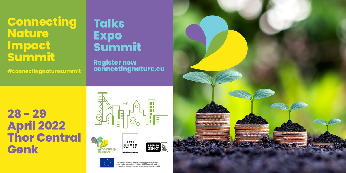 REGISTREER JE NU voor de <a href="/ConnectingNBS/">Connecting Nature</a> Impact Summit 28-29 april georganiseerd door Stad Genk. @FilipVanlommel geeft er een inspirerende lezing met als insteek voor elke m2 grijs een m2 groen. Voor meer informatie:   bit.ly/3p4ksCg

#ConnectingNatureSummit