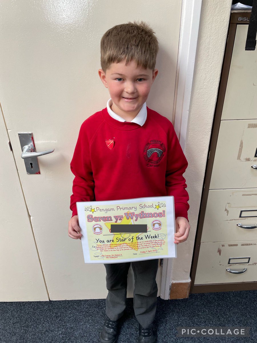 Congratulations to our Seren Yr Wythnos 🌟It’s so lovely to see you wanting to challenge yourself in your tasks. Keep up the fantastic work! 😃👏🏼