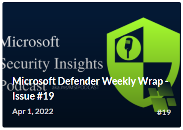 rodtrent's tweet photo. 🔥 Hot off the press: "Microsoft Defender Weekly Wrap - Issue #19" https://t.co/EWwpVC8Y3z (via @revue) #DefenderforCloud #Defender #Azure #Security #MicrosoftSecurity #Cybersecurity https://t.co/yvsfTpPprd