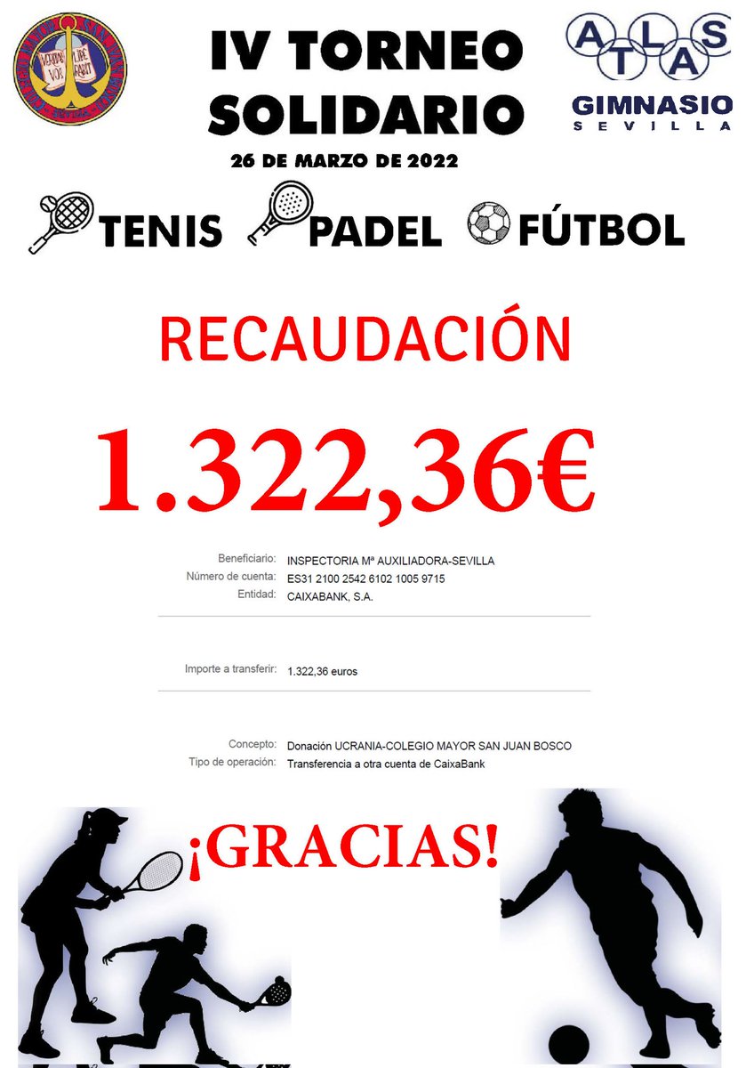 ¡🅶🆁🅰🅲🅸🅰🆂! 👋👋👋👋👋
#pazenucrania #solidaridadconUcrania 
<a href="/SalesianosSMX/">Salesianos SMX - #UnSueñoParaTi</a> <a href="/ccmmue/">Consejo de Colegios Mayores Universitarios</a> <a href="/unisevilla/">Universidad de Sevilla</a> <a href="/mayordonbosco/">CMU SAN JUAN BOSCO</a> <a href="/AtlasGimnasio/">Atlas Gimnasio</a>