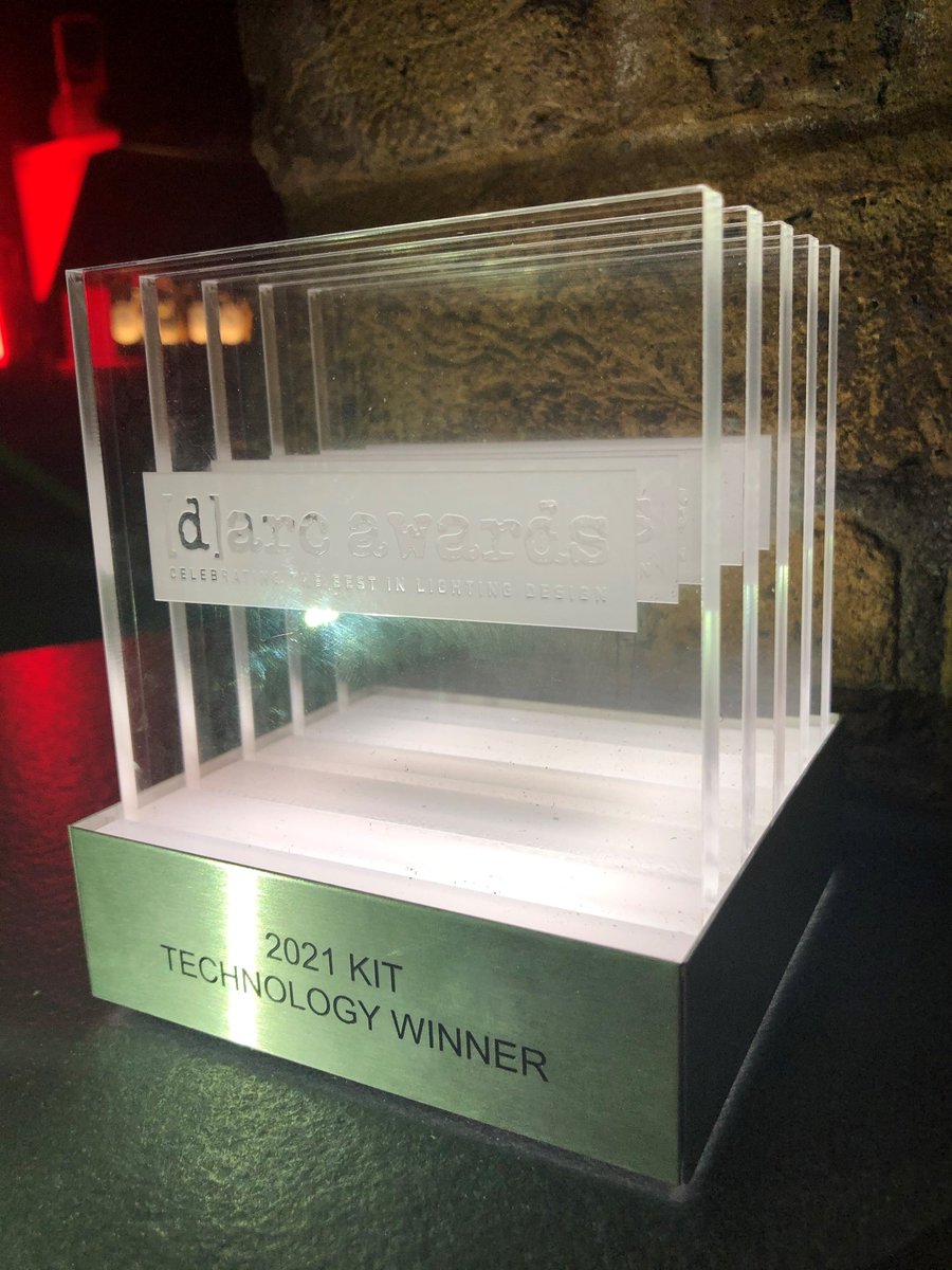 We are so delighted that our Athena solution won Best #LightingProduct in the KIT Technology category at this year's @darcawards! What a fantastic event to be a part of - congrats to all winners: bit.ly/3tUomR0 #darcawards