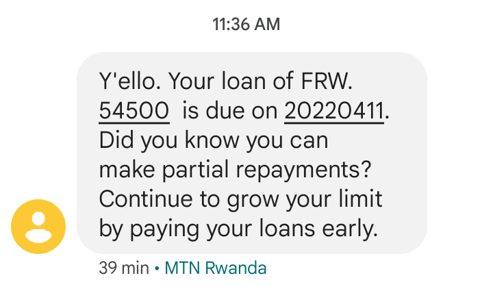 ericuwimbabazi's tweet photo. Namwe ibintu byo gutwererwa ideni na #MoCash bijya bibabaho ra? Uziko ngiye kubona nkabona iyo message inyituyeho kandi nta nguzanyo nigeze mbasaba?๐ค๐ค Ubuse ngane inkiko ra? Ko ubusobanuro bari kumpa ndi kubwumva habe namba?! Gusa ndumiwe! @MTNRwanda @RURA_RWANDA @nfidelis12 https://t.co/1gOwpjacOH