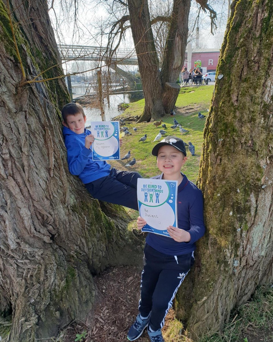 PFTweets's tweet image. It&apos;s World Autism Acceptance Week and the boys in our Brighter Futures Project have been wearing blue to show their support. They&apos;ve also written messages asking people to respect difference and be patient. #AutismAcceptanceWeek #Autism #RespectDifference