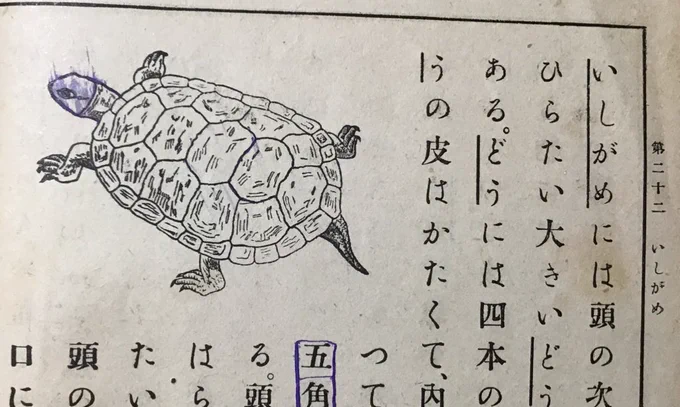 おい大正時代の尋常小学校生教科書の落書きはわかるけど頭を塗るな100年後くらいに全世界に晒すぞ 