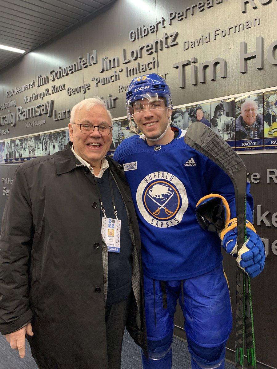 PeteWeberSports's tweet photo. With an SOP (son of a ⁦@PredsNHL⁩) ⁦@BuffaloSabres⁩ D Casey Fitzgerald. @preds-⁦@BuffaloSabres⁩ with pregame at 5:00 CT. Game at 6:00 on 5th/3rd Bank ⁦@PredsNHL⁩ Radio Network. TV on ⁦@BallySportsSE⁩ at 5:30 https://t.co/kOnJ8iFJuW