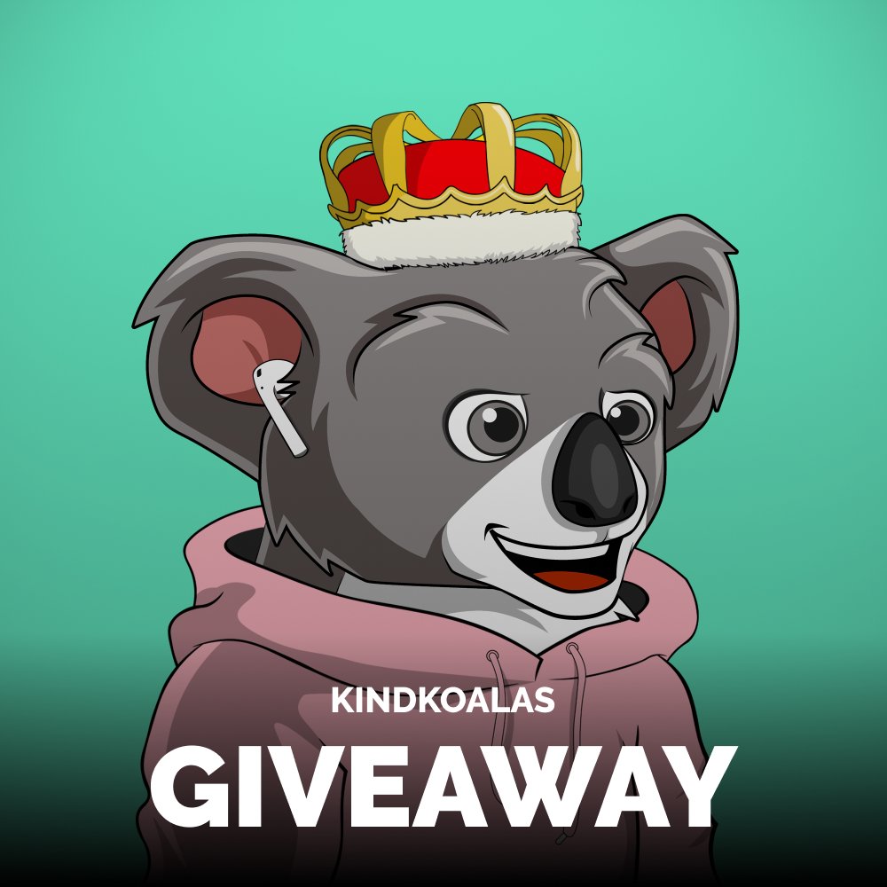 Giveaway Time 🎁

1x KindKoalas NFT (1.2 SOL)

✅ Follow <a href="/kindkoalasNFT/">Kind Koalas | GENESIS MAY 28</a> 
✅ RT &amp; Tag 3 Friends

Web3 platform is currently in BETA! Access it through our website👉kindkoalas.io
