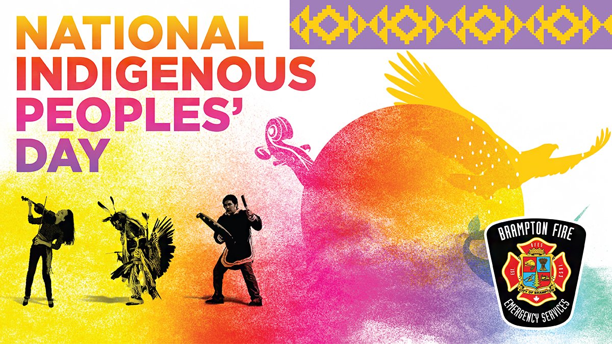Today we recognize National Indigenous Peoples' Day and honour the heritage, culture and valuable contributions made by First Nations, Inuit and Métis peoples. @ChiefBoyes <a href="/BPFFA1068/">Brampton PFFA</a> ^FL