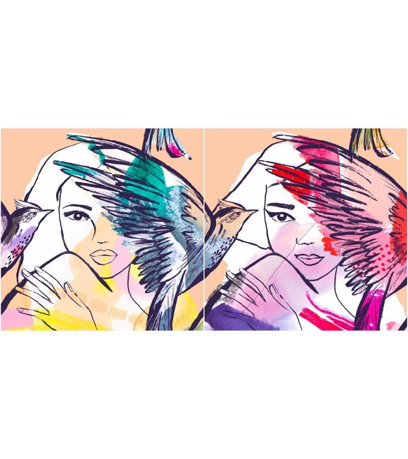 You+Me vs web3 WE! 👯‍♀️ 
every <a href="/birdsfeathernft/">Birds of a Feather NFT</a> art tessellates with each other! (&amp; some tesselations make perfect matching pairs like me &amp; <a href="/modernasianlife/">Leana</a>!) Can’t wait to see the flock connect visually as well as in spirit! Who’s excited to pair up like this?! #NFTCommmunity