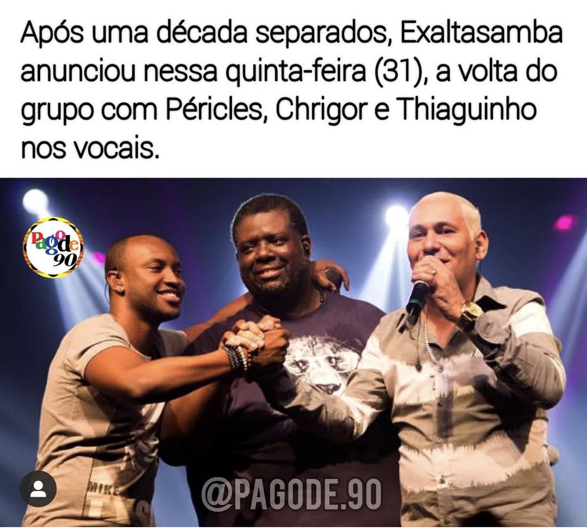 SaudadePagode's tweet photo. Alô Exaltamaníacos  !!! 🤩🔥

#pagodesaudade #pagode #pagodinho #pericles #thiaguinho #chrigor #exaltasamba #exalta https://t.co/oRHQpZLTtL