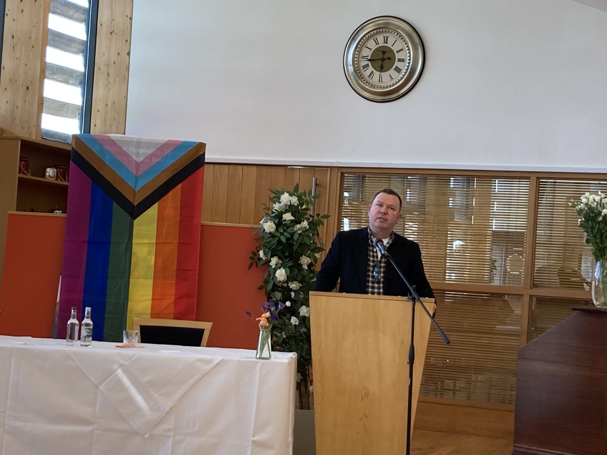AppliedPsychTus's tweet photo. @hoey_john presenting his 4th year @AppliedPsychTus  research on how community and outness predicts mental health in the LGBT+ community. Powerful work presented at @TUS_EDI  Pride event today. Daire Dempsey really added to the occasion discussing how to be an ally @TENI_Tweets https://t.co/JA5Z70ugcC