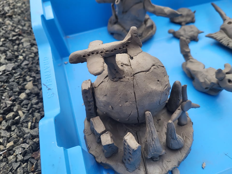 NatMiningMuseum's tweet photo. Pop along to our final #ClimateBeacon event tomorrow🌎make your own clay sculpture for #WeatheringEarth, view participants films & explore the "Carbon Conflict & Climate Change" exhibition before it closes on 6th April! @BritGeoSurvey #familyfriendly #free #VisitMidlothian https://t.co/wsOE2tzF0K
