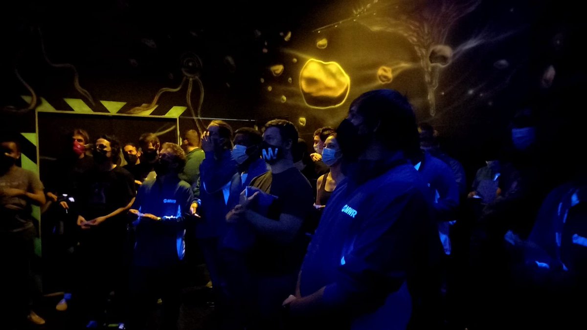 MWRCyberSec's tweet image. A bit of adrenaline and a lot of running about in the dark shooting &quot;laser beams&quot; at the enemy was a great way to get the blood flowing. All that extra oxygen to the brain is going to come in handy for the afternoon&apos;s challenges.
#hacktrix #laserbeampewpew #cybersec