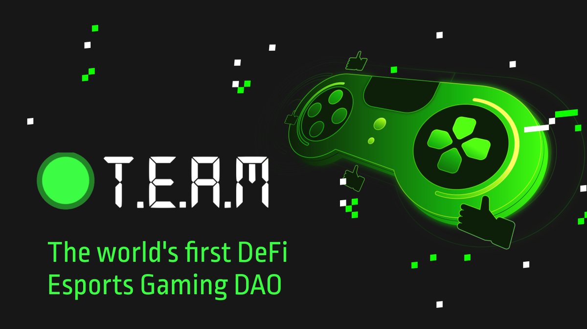 TEAMwalletCom's tweet photo. 👀 Unveiling the next-generation tech-enabled #Guild 3.0.

🗣 Get ready for the future of #Esports combined with #DeFi and #DAO!

$TEAM is the world's first DeFi Esports #Gaming DAO! 🚀

✨ Players, it's time for more opportunities! 🤩 https://t.co/Nzq9ygKXFo