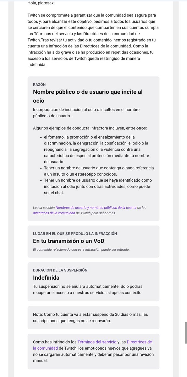 Pidrosax's tweet photo. POR FAVOR, NECESITO AYUDA, DIFUSIÓN:
@TwitchES 
Llevo dos años en la plataforma, haciendo shows con mi saxofón, me acaban de banear permanentemente en Twitch en pleno directo porque según ellos mi nombre de usuario incita al odio.
Mi nombre de usuario es PIDROSAX (Pedro + Sax) https://t.co/rDYOwGNmHG