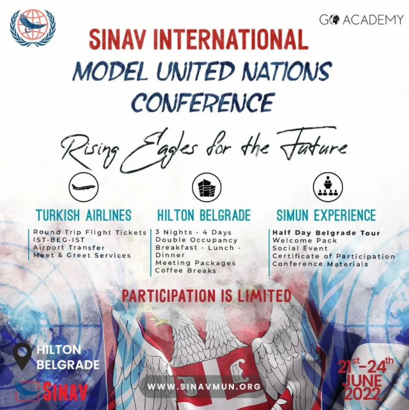 sinavegitim's tweet photo. Sınav Liselerinden bir ilk daha!
Ayrıntılar İçin : https://t.co/IS0JVoiJ5F
#SIMUN #MUN https://t.co/jSXVw4tUUN