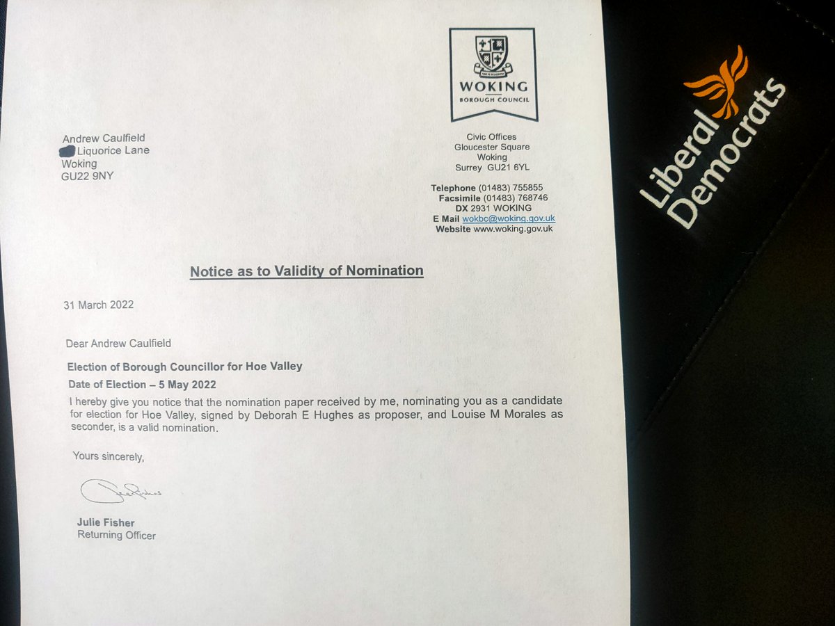 ANDYC2311's tweet photo. Delighted and grateful to my LD colleagues, friends and SWAG/HV fellow residents for all their support!
Real local candidate/ local resident for #hoevalley @wokingcouncil @WokingLibDems https://t.co/MQ88IqIgSE https://t.co/iSnEaxbFkU