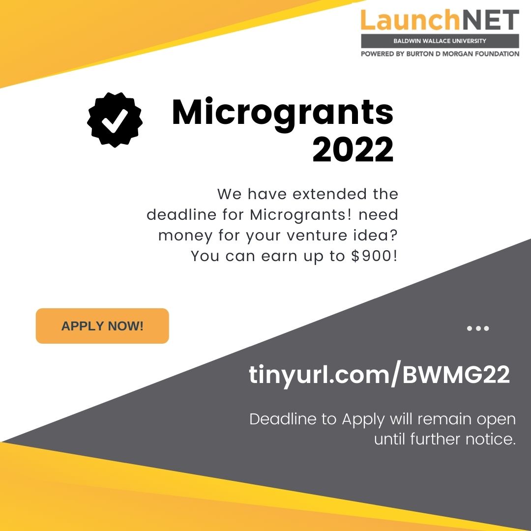 Great News! The deadline to apply for a Microgrant has been extended! Do you have a venture idea but need the capital? Get started with a microgrant from LaunchNET! You can apply for u to $900 just use the link! #microgrants2022 #bwlaunchnet