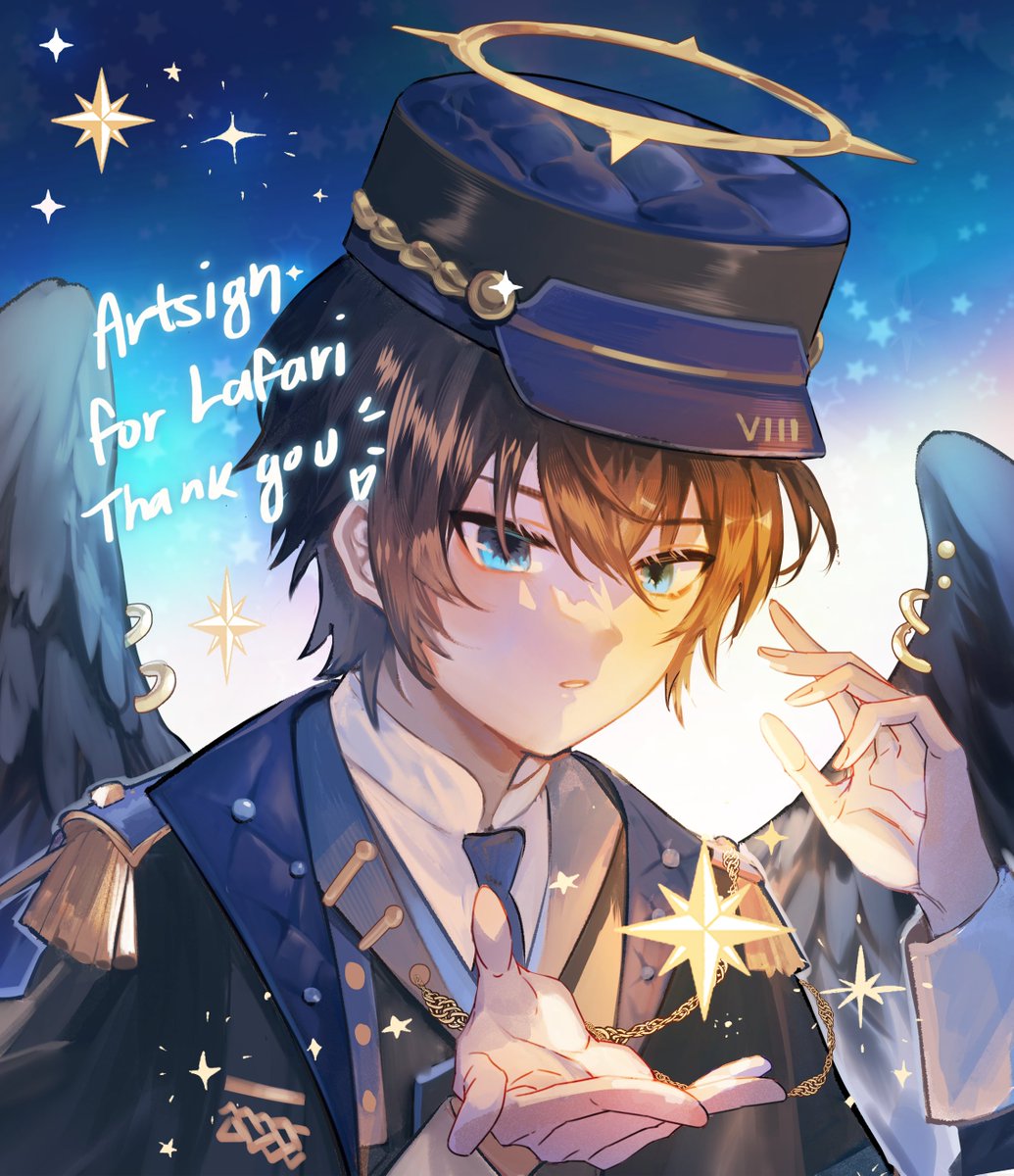 「artsign ชิ้นแรกค่ะ ของคุณlafarin ขอบคุณม」|aki-aishi🍰H23-24ลังส้มのイラスト