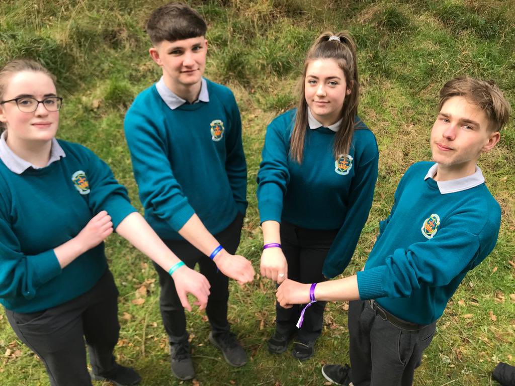portumnacommsch's tweet photo. Fifth years from PCS completing #narrative4 #walk and talk challenge building empathy and communication skills using promt questions #connection with Ms. Dunne Chaplain & Ms. King. Thanks also to Ms. Susan Keane for taking fitness classes with the students #activeweek๐๐ https://t.co/Gw6HLRBvee