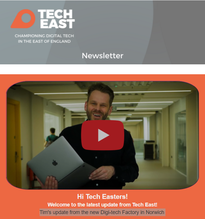 TechEastUK's tweet photo. Catch up on the latest Tech East update for the #eastofengland #techcommunity with #events #funding #investment #techjobs #codebootcamp #techskills 
@StrategiQ @AngliaCapital @AngliaRuskin @uniofeastanglia @WestSuffolk @innovateuk @coderus @EposNow 
https://t.co/3MFoHAqD4E https://t.co/aLZdfvycBA