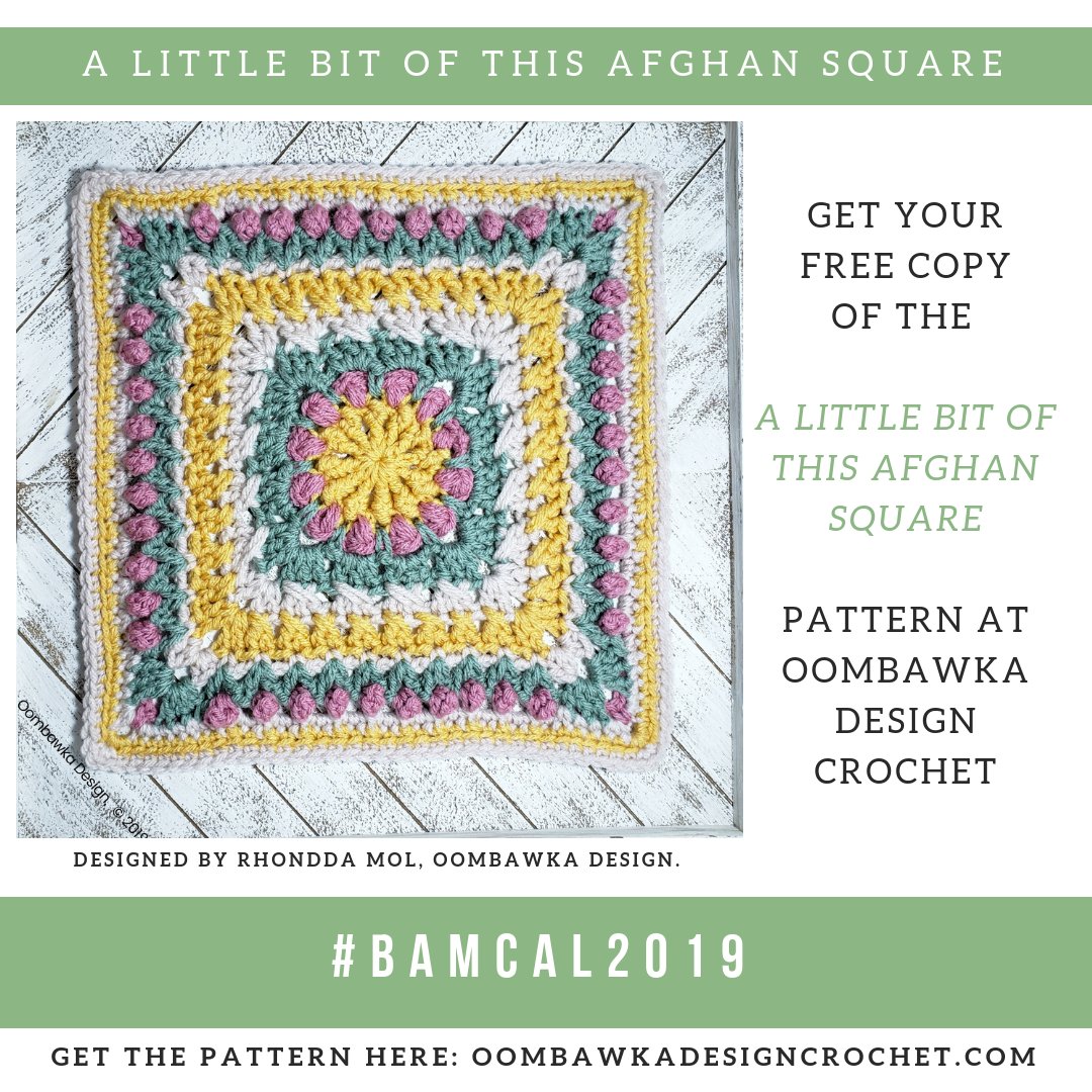 OombawkaDesign's tweet photo. A Little Bit of This Afghan Square Pattern #bamcal2019 #redheartyarns #joycreators https://t.co/VBpQqvepd0 https://t.co/acPWtv9VOA