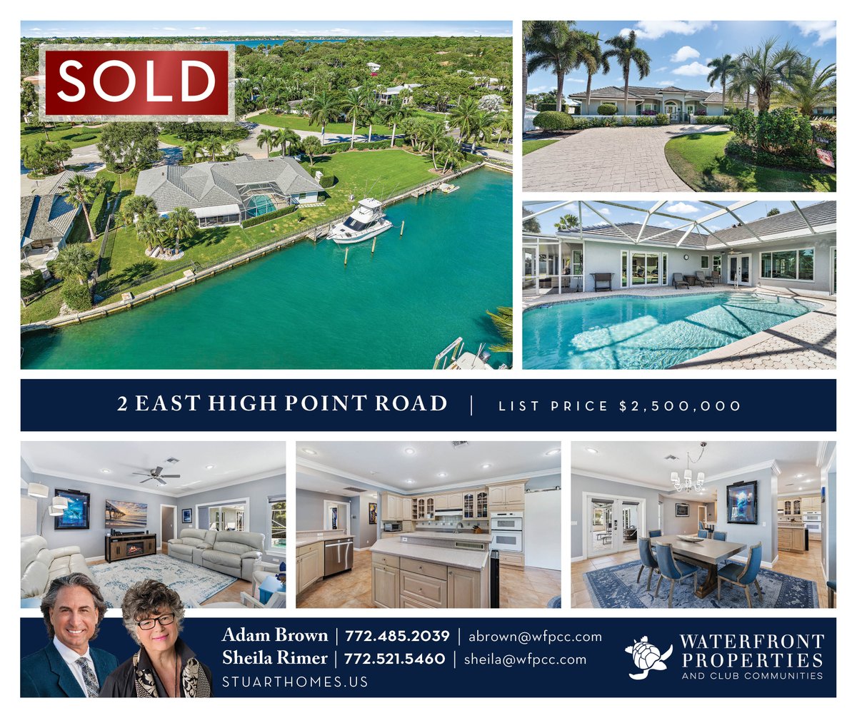 LuxWaterfront's tweet photo. #SoldByWaterfront ππ Another home SOLD by The Adam Brown Team!
π² Call/Text The Adam Brown Team at 772-485-2039 or 772-521-2460 for all your Martin County real estate needs!
View their website π https://t.co/hgPr2HhID4
#SewallsPoint #SouthFloridaRealEstate #WorkWithTheBest https://t.co/43PNJs1k7W
