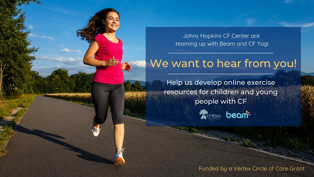 We're launching focus groups for a project to develop exercise resources for children and young people with #CF - no joke! 😉

- People with CF ages 4-17
- Caregivers to someone with CF ages 4-17
- CF pediatric clinicians

Sign up here: mc.beamfeelgood.com/hwvs8lvmm0

#cysticfibrosis