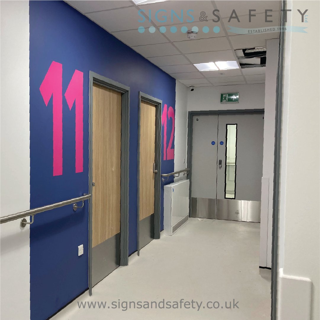 SignsandSafety's tweet photo. Signs &amp; Safety Ltd have completed another project within the Healthcare sector. 

Digitally printed vinyl from our Wall Art range and cut to shape coloured vinyl.

To find out more please visit our website or contact us.

https://t.co/ROAvaRpmGh https://t.co/JwI4ABn4RE