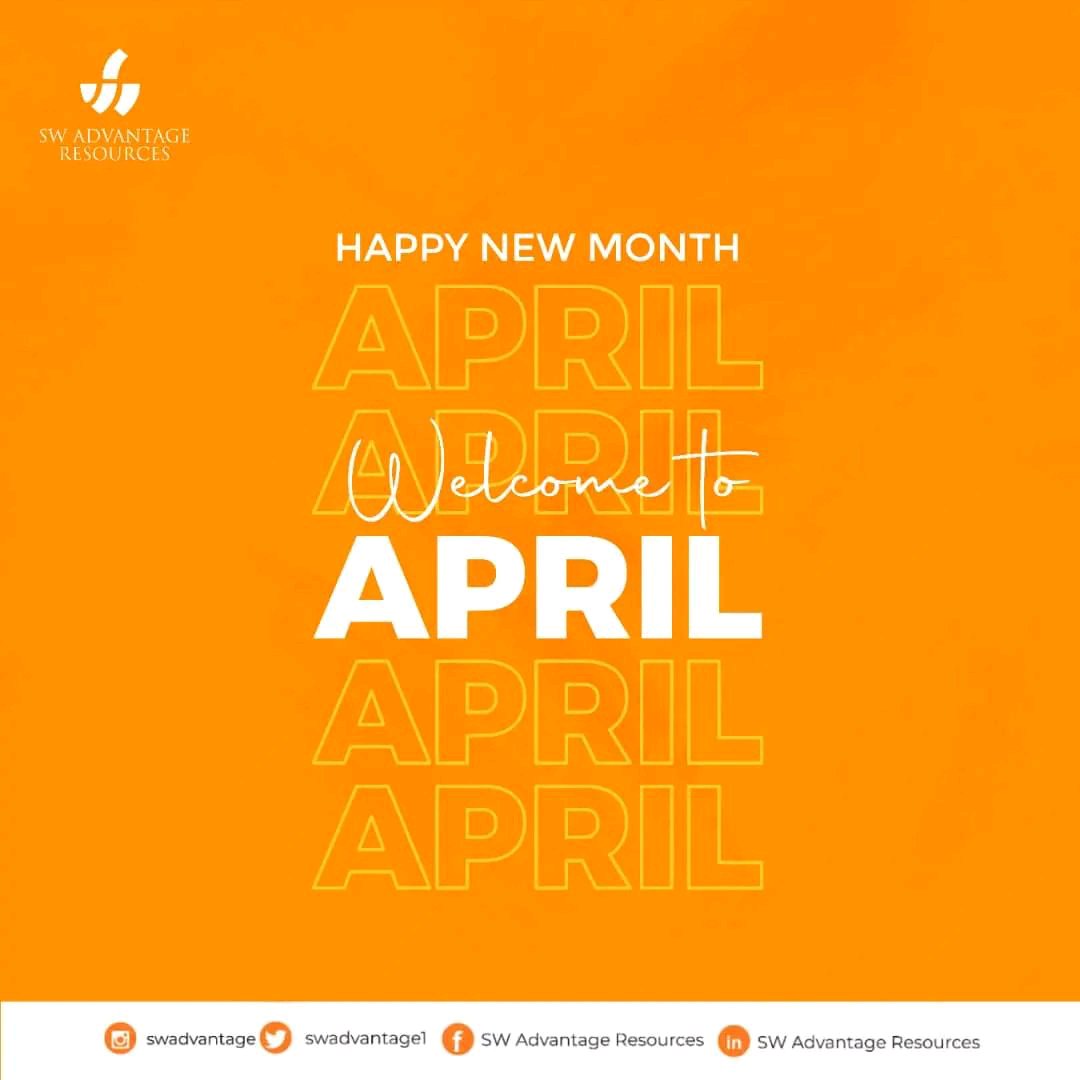 swadvantage1's tweet photo. Welcome to April in Q2 where Amazing and Awesome happenings dwell.

What's your expectation for this month? https://t.co/BTzGbmTGHH